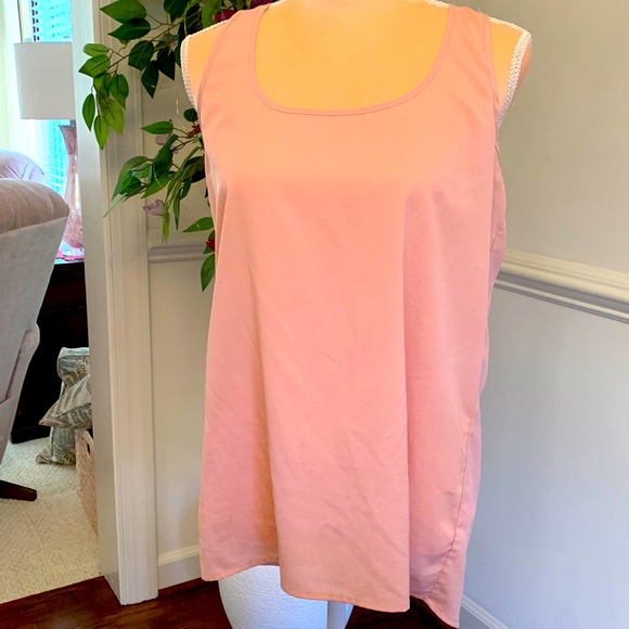 💖Soprano from Nordstrom pinky peach sleeveless blouse size large 💖 - Picture 1 of 7